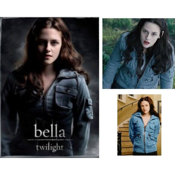 BB Dakota Cargo Jacket Lake Blue Jack ASO Bella Swan Twilight sz M. RARE. Y2K - Picture 11 of 14